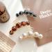 Pearl Hair Claw Clips Elegant Korean Hair Accessories for Women Variety Gift Pack 3 pieces Multicolor