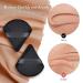 2 Pcs Velour Triangle Makeup Powder Puff Set for Face - Soft Reusable Pressed Applicator for Under Eyes and Face Corners - Black - Buy Online on GoSupps.com