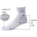 Yomandamor Men's Diabetic Cotton Ankle Socks (5-Pair) with Arch Support - Size 10-13 White - Comfort & Health for Diabetes - Buy Online on GoSupps.com