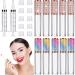 10 Pieces Crystal Rhinestone Lip Gloss Tubes with Wand 5 ml Refillable Empty Lip Gloss Bottles Lip Balm Bottles with Rubber Stoppers and 2 Pieces Syringe for DIY Travel Toiletries