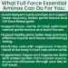 Full Force Amino Acid Supplement - 5000mg EAA BCAA Tablets for Workout Recovery & Performance - Essential Tissue Building Amino Acids - Buy Online on GoSupps.com