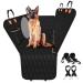 Dog Car Seat Cover for Back Seat, 100% Waterproof Dog Seat Covers for Cars, Scratchproof Dog Seat Cover with Mesh Window, Durable Back Seat Cover for Dogs, Backseat Dog Cover for Car - Black black 54"W x 58"L