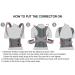 ORTONYX Comfort Posture Corrector Brace | Fully Adjustable for Men and Women | Medium Size (Waist 31-35) | Black - Buy Online on GoSupps.com