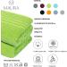 MauraMome 2-Pack Bath Mats - 100% Cotton Green Terry Shower Rugs Quick-Dry & Non-Slip 50x70cm Bathroom Carpets - Buy Online on GoSupps.com