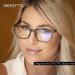 ZENOTTIC Blue Light Blocking Reading Glasses 2.5x - Stylish Anti-Headache Readers for Eye Strain Relief - Magnification 1.0-3.5 - Tortoise/Grey - Buy Online on GoSupps.com