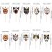 Ercadio 30 Pack Cat Cupcake Toppers Cat Head Cupcake Picks Kitten Cat Cake Toppers Kitten Pet Cat Cupcake Toppers for Cat Theme Birthday Baby Shower Party Cake Supplies A-10 Style Cats - Buy Online on GoSupps.com