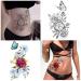 Yazhiji Large Waterproof Temporary Tattoos | Flowers Collection | 15 Sheets | Men Women | 19x9 CM - Buy Online on GoSupps.com