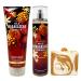 Bath & Body Works Wild Madagascar Vanilla Body Cream and Fragrance Mist Bundle with a Peach Gardenia Soap - Full Size