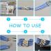 UNICRAFTALE Stainless Steel Ribbon Clamp Crimps - 60pcs, 6 Sizes for Jewelry Making - Buy Online on GoSupps.com