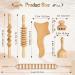 Yofuly 6 Pcs Wood Therapy Massager Set - Professional Maderotherapy Massage Roller for Body Shaping Lymphatic Drainage Muscle Pain Relief & Anti-Cellulite - Buy Online on GoSupps.com