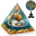 HuiJuKeJi Healing Crystals Aries Orgonit Pyramid Constellation Gifts - 12 Zodiac Constellations & Tiger Eye Stone Crystal Pyramid Birthstone for Astrology Energy Healing Chakra Meditation 6cm -Aries