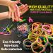 LauCentral 28 Colors Premium Rubber Bands Refill Loom Set for Kids - Bracelet Making Kit with Clips, Beads, and Charms - Creative DIY Craft Gift - Buy Online on GoSupps.com