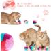 TIESOME Rainbow Cat Toy Balls 20PCS 3cm Soft Cat Ball Colorful Cat Pom Pom Balls Kitten Puff Balls Indoor Cats Interactive Play Ball Pet Training Ball for Cat Kittens Playing Exercising - Buy Online on GoSupps.com