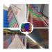 Color Cargo Decoration Net Birds Net Playground Railing Garden Fence Rope Net Security Net for Stair Kids Climbing Protective Net (1x2m(3x6ft)) ()