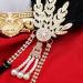 Rumnoke 1920s Flapper Headband Great Gatsby Headpiece Roaring 20's Feather Crystal Hair Accessories for Women Gold Leaf Black - Buy Online on GoSupps.com