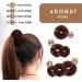 Andlane Donut Hair Bun Maker Set - 6 Sock Bun Makers, Spin Pins, Elastic Bands, Bobby Pins & Hair Comb Kit - Buy Online on GoSupps.com
