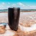 SIC 20oz Stainless Steel Travel Tumbler | Double Wall Vacuum Insulated | Splash Proof Lid | Tuff Matte Black - Buy Online on GoSupps.com