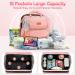 Gimars Baby Bag with Changing Station | Waterproof 900D Tear Resistant Material | Large Diaper Backpack with 18 Pockets | Lightweight Bassinet & USB Port | Pink-03 - Buy Online on GoSupps.com