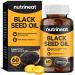 NutriNeat Black Seed Oil Capsules (60 Softgel Capsules) Organic Black Seed Oil Blackseed Oil Organic Cold Pressed with Black Cumin Seed & Vitamin E Premium Supplement for Hair Skin & Joint Health