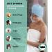 Shop Pamuq 100% Cotton Hair Turban - Light Blue 2 Set | Quick-Drying Button Hair Towel - Buy Online on GoSupps.com