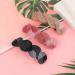 Buy 3-Piece Big Hair Clips for Women & Girls | Retro Classic Glittering Hair Accessories (Pink Khaki Black) - International Shipping Available - Buy Online on GoSupps.com
