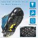 Ice Cleats for Shoes and Boots - 24 Steel Ice Snow Grippers with Adjustable Straps - Anti Slip Crampons for Men, Women, and Kids - Medium Size - Walk Traction Cleats for Walking on Snow and Ice - Buy Online on GoSupps.com