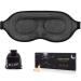 MZOO Luxury Sleep Mask for Side Sleeper, 100% Block Out Light Sleeping Eye Mask for Women Men, Zero Eye Pressure 3D Contoured Night Blindfold, Breathable & Soft Eye Shade Cover