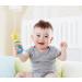 Hape Rattling Rings Teether | Movable Teething & Rattle Toy for Babies | Soft Colors | 5.5 x 1.8 x 2.1 inch - Buy Online on GoSupps.com