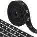 3 Yard Sewing Snap Tape Trim, Snap Button Tape Soft Cloth Sewing Snap, Sewing Snap Ribbon Fastener Press Stud Tape for Sewing DIY Accessories (3 Yard Black)
