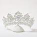 SWEETV Vintage Baroque Wedding Tiara for Bride | Jeweled Queen Crown - Ideal for Birthday, Quinceanera, Prom - Multicolored - Buy Online on GoSupps.com