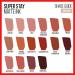 Buy Maybelline Super Stay Matte Ink Liquid Lipstick - Long Lasting High Impact Color 16H Wear Ground-Breaker & Maple Leaf Red (Pack of 2) - International Shipping Available - Buy Online on GoSupps.com
