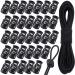 50 Pieces Cord Locks Spring Toggles Stoppers Plastic Single Hole End Stopper Slider and 1/8 Inch 66 Feet Elastic Bungee Cord for Drawstring Shoelaces Clothing Bags (Classic Style  Black) Classic Style Black