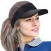 Unisex Adjustable Outdoor Golf Visor | Solid Black Sun Hat for Women & Men | 22-23 inches | Medium Size | 1pc - Buy Online on GoSupps.com