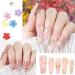 Spring Blossom 3D Flower Nail Charms: Colorful Mix Starry AB Crystal Rhinestones for Nail Art DIY - Buy Online on GoSupps.com