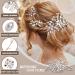 Hair Comb Pearl Bridal Hair Piece Hair Accessories for Women and Girls (Gold) - Buy Online on GoSupps.com