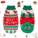 Lyneun dog sweater Christmas dog Christmas Christmas sweater dogs warm sweater for dogs knitting sweaters for dogs dogs Pullis pet costume coat S red