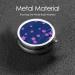 Red Petals Blue Background Portable Metal Pill Box - Mini 3-Compartment Travel Accessory for Small Pills - Hinged Design - Buy Online on GoSupps.com
