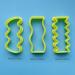 Set of 3 Wavy Rectangle Shape Hair Clip Barrette Cutters - Buy Online on GoSupps.com