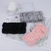 Lapohi 3 Pack Microfiber Towel Headbands for Women and Girls - Facial, Makeup, Spa, Skincare Headbands in Black Pink Grey - Buy Online on GoSupps.com