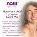 Now Foods Hyaluronic Acid Facial Mist 4 oz - Hydration Booster for Glowing Skin - Buy Online on GoSupps.com