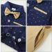 ZOEREA Baby Boy Gentleman Outfit Set | Romper Jumpsuit with Bow Tie and Suspender Pants | Infant Wedding Suit | Dark Blue (6-12 Months) - Buy Online on GoSupps.com