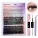 DIY Lash Extension Kit - Multi-Type Lash Clusters & Bottom Lashes | 20/30/40/50D 12-18mm | Complete Volume Lashes Set with Bond Seal & Applicator - Buy Online on GoSupps.com