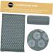 Plafope Acupuncture Massage Pillow & Yoga Mat Set - Acupressure Accessories for Enhanced Relaxation - 38x15x10cm Gray - Buy Online on GoSupps.com