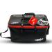 Fishernomics Collapsible Fishing Bucket Livewell | Live Fish and Bait Container with USB Rechargeable Oxygen Air Pump Aerator Black/Red Large