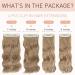 4PCS-11Clips Curly Synthetic Hair Extensions 22 Inches - Golden Brown - Buy Online on GoSupps.com