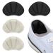 Sibba 2 pairs of heel pillows liner inserts anti-slip shoes pads self-adhesive shoes heel blister protectors heel handles for shoes too big (black/nude)