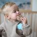 Nuby All Silicone Chocolate Chip Cookie & Milk Carton Teether 2 Pack for Babies 3+ Months - 2PK - Buy Online on GoSupps.com