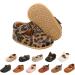 Baby Girl's First Walking Shoes | Mary Jane PU Leather Anti-Slip Princess Shoes | Infant Baby Shoes 6-12 Months | D Leopard - Buy Online on GoSupps.com