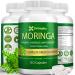 150 Veggie Moringa Premium Capsules Moringa Leaf Ginkgo Biloba Leaf Turmeric Extract Ashwagandha & Tulsi Holy Basil 100% Natural Herbal Blend. Premium Moringa 150 Count (Pack of 1)