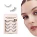 KISS The New Natural False Eyelashes Pearl Earring' 12 mm Includes 4 Pairs Of Lashes Contact Lens Friendly Easy to Apply Reusable Strip Lashes
